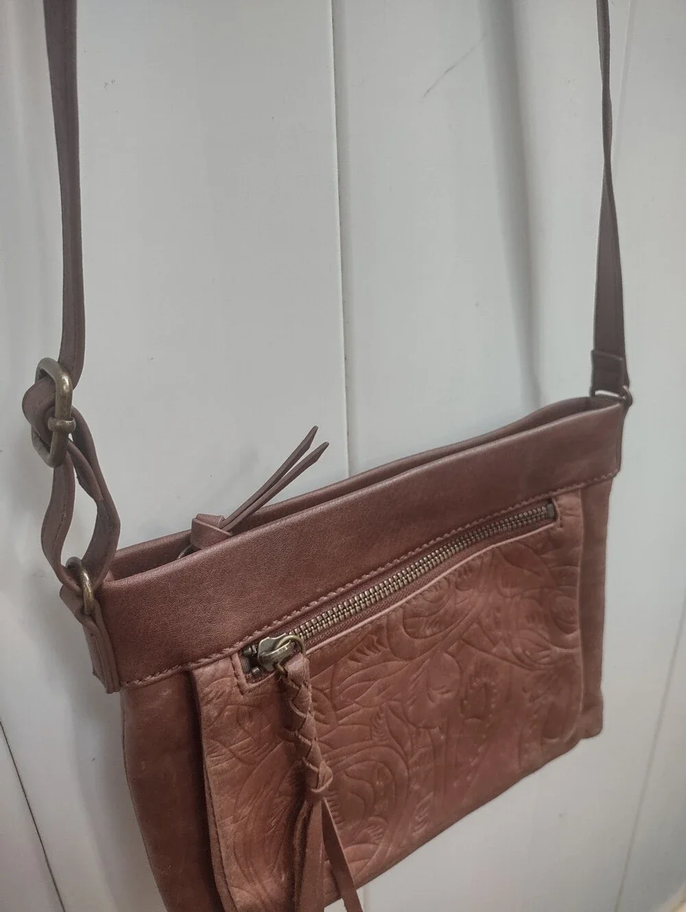 Women's Embossed Leather Crossbody Bag | The Sak